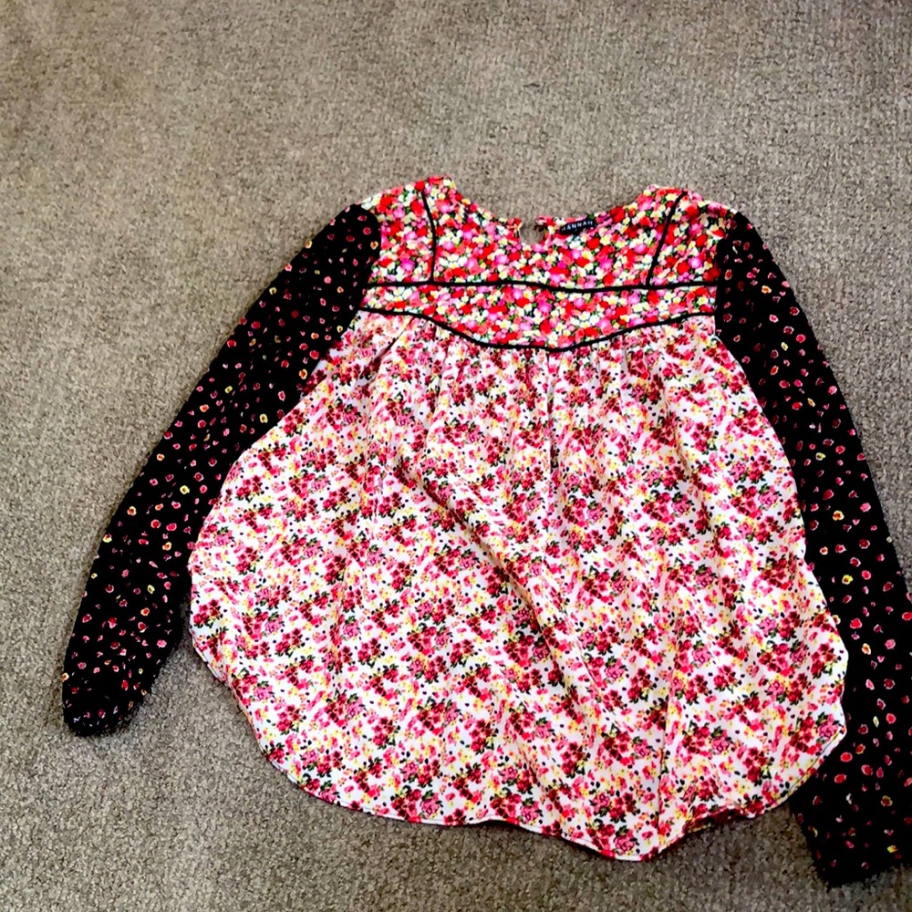 HANNAH mixed floral print blouse (S)